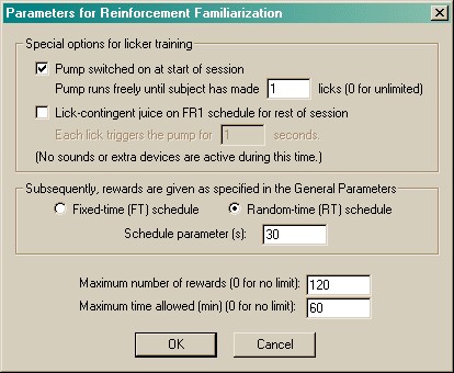 MonkeyCantab_ReinforcementFamiliarizationParams
